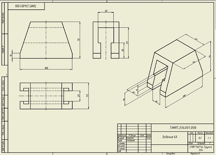 Ассоциативные виды. Autocad Inventor